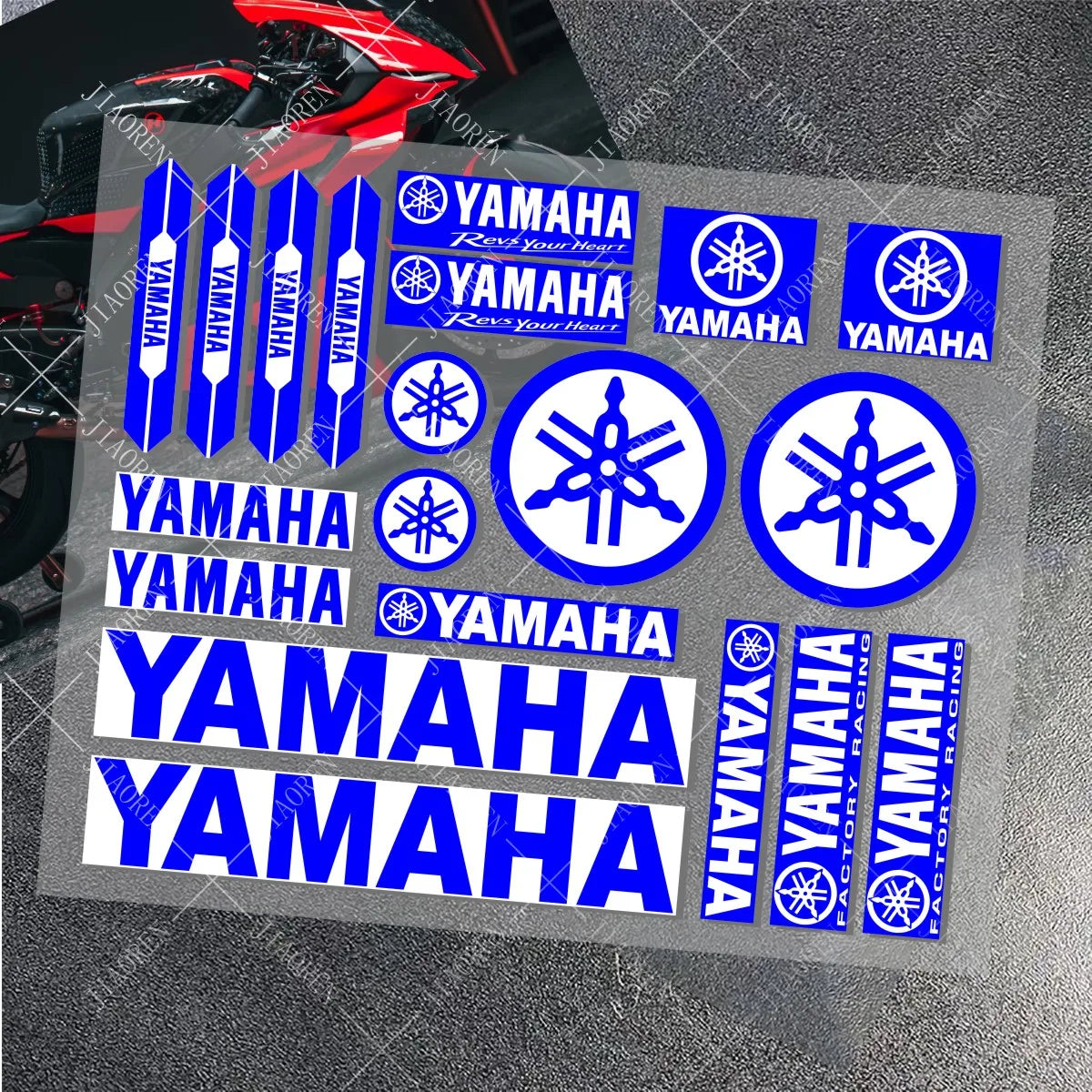 YAMAHA מדבקת לוגו